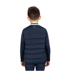 Technische Kinderweste mit Strickkragen Kinder