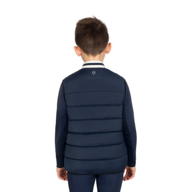 Technische Kinderweste mit Strickkragen Kinder