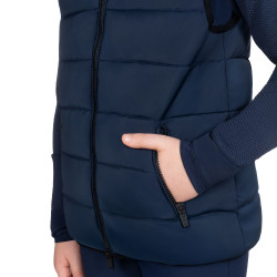 Technische Kinderweste mit Strickkragen Kinder