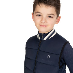 Technische Kinderweste mit Strickkragen Kinder