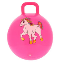 Hüpfball Equi-Kids Einhorn Neonrosa