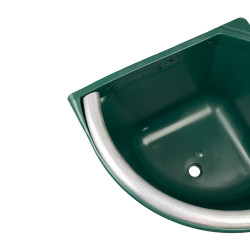 Eckige Futterkrippe mit Metallrand und zwei Wandhalterungen Kapazität 16 Liter AmaHorse