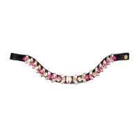 Stirnband Northern Lights Crystal aus Leder Equestro