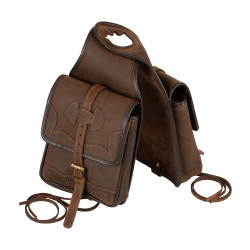 Ledersatteltasche für Westernsättel von Pool’s