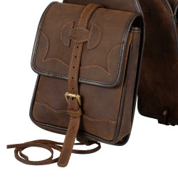 Ledersatteltasche für Westernsättel von Pool’s