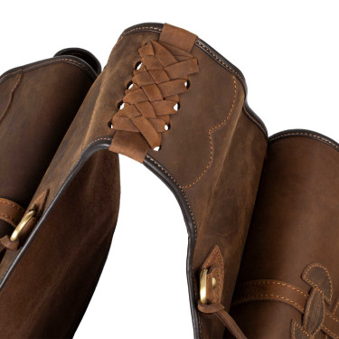 Satteltaschen für Westernsattel aus verziertem Leder von Pool’s