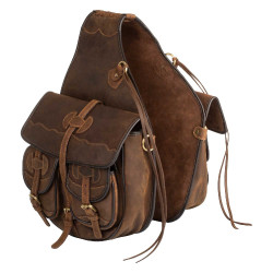 Satteltaschen für Westernsattel aus verziertem Leder von Pool’s