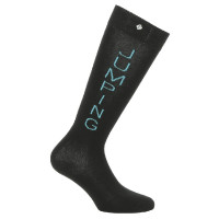 Reitsocken Equithème Jumping Schwarz / Blau