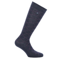 Equithème Netzsocken Marine / Rosa Blau