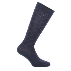 Equithème Netzsocken Marine / Rosa Blau Equithème Netzsocken Marine / Rosa Blau