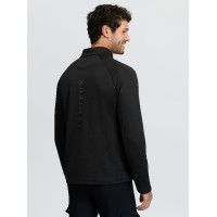 Herren Midlayer mit Viertel-Reißverschluss Schwarz LeMieux