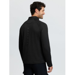 Herren Midlayer mit Viertel-Reißverschluss Schwarz LeMieux