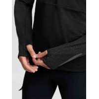 Herren Midlayer mit Viertel-Reißverschluss Schwarz LeMieux