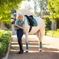 LeMieux Suede Dressur Schabracke Benetton Blau