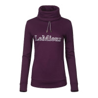 Sweatshirt mit Schornsteinkragen LeMieux mit Kapuze Traube Bordeaux