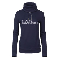 Sweatshirt mit Schornsteinkragen LeMieux mit Kapuze Marineblau