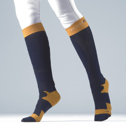 Socken Flags & Cup Unisex Emo Marine / Honigfarben Blau