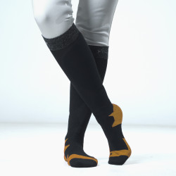 Socken Flags & Cup Wabana Kaviar / Honig Schwarz
