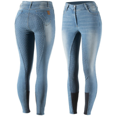 Jean Vollbesatz Silikon High Waist Kaia Damen Horze Jean Vollbesatz Silikon High Waist Kaia Damen Horze