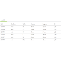 Mini-chaps ClassisStrectch Covalliero Noir Mini-chaps ClassisStrectch Covalliero Noir