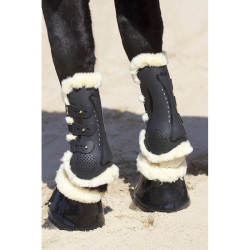 **Schutzgamaschen Proteck' Compet mit Lammfellfutter T de T** Schwarz / Natur