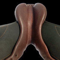 Spring-Sattel aus Leder Acavallo Veneziano Schwarz Spring-Sattel aus Leder Acavallo Veneziano Schwarz