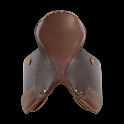 Selle d'obstacle en cuir Acavallo Veneziano Noir
