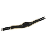 Anatomischer Gurt Acavallo Gel & PVC mit abnehmbarer Wollunterlage Schwarz