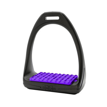 Compositi Soft Reflex Steigbügel Schwarz / Violett Compositi Soft Reflex Steigbügel Schwarz / Violett