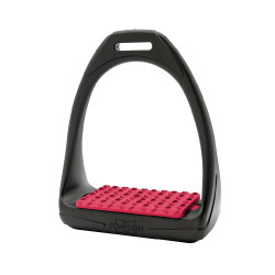 Compositi Soft Reflex Steigbügel Schwarz / Himbeere Compositi Soft Reflex Steigbügel Schwarz / Himbeere