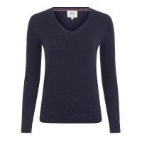 Pullover V-Ausschnitt LeMieux Elite Damen Marineblau
