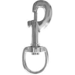Karabinerauge 20 mm rund vernickelter Stahl Karabinerauge 20 mm rund vernickelter Stahl