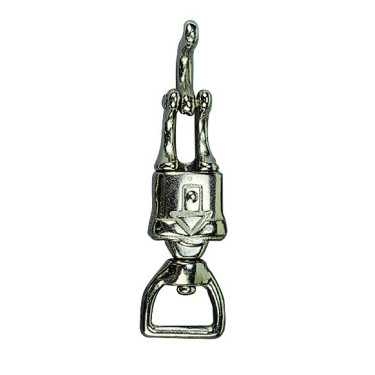 Panik-Karabiner mit quadratischem Auge, drehbar, 25 mm Panik-Karabiner mit quadratischem Auge, drehbar, 25 mm