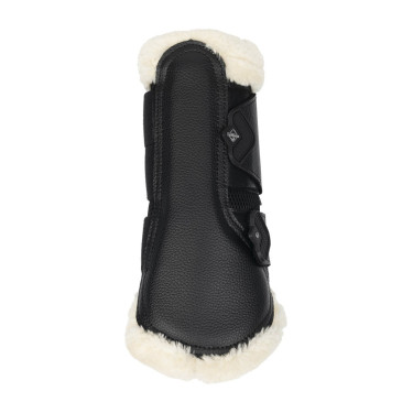 Geschlossene Gamaschen Lammfell LeMieux Edge Mesh Schwarz / Natur Geschlossene Gamaschen Lammfell LeMieux Edge Mesh Schwarz / Natur