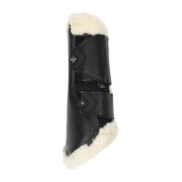 Geschlossene Gamaschen Lammfell LeMieux Edge Mesh Schwarz / Natur