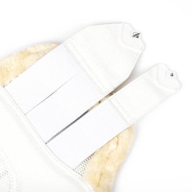 Geschlossene Gamaschen Lammfell LeMieux Edge Mesh Weiß Wei&amp;amp;amp;amp;szlig;