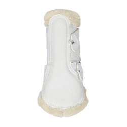 Geschlossene Gamaschen Lammfell LeMieux Edge Mesh Weiß Wei&amp;amp;amp;amp;szlig;