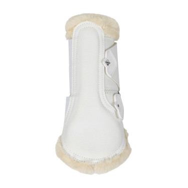 Geschlossene Gamaschen Lammfell LeMieux Edge Mesh Weiß Wei&amp;amp;amp;amp;szlig;
