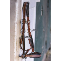 Licol cuir Pénélope Point Sellier Noisette