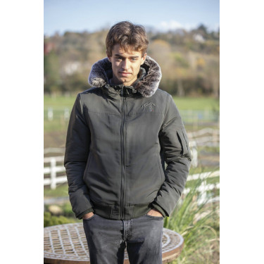 Pénélope Tiger Jacke Khaki Gr&uuml;n