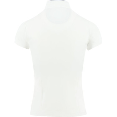 Polo de concours Pénélope Madrid manches courtes Blanc / gris Polo de concours Pénélope Madrid manches courtes Blanc / gris