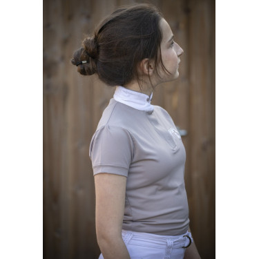 Wettkampf-Poloshirt Pénélope Madrid Kurzarm Maulwurf Braun Wettkampf-Poloshirt Pénélope Madrid Kurzarm Maulwurf Braun