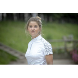 Polo Pénélope Anais Kurzarm Weiß Weiß