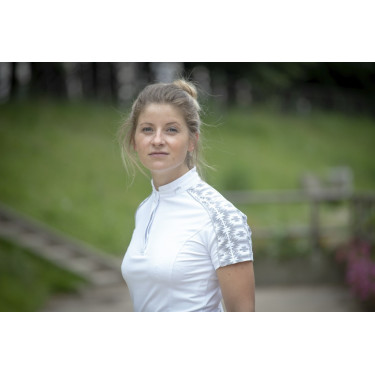 Polo Pénélope Anais Kurzarm Weiß Weiß