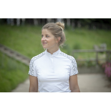 Polo Pénélope Anais Kurzarm Weiß Weiß