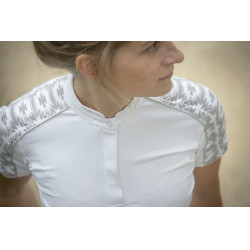 Polo Pénélope Anais Kurzarm Weiß Weiß