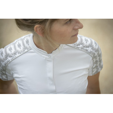 Polo Pénélope Anais Kurzarm Weiß Weiß