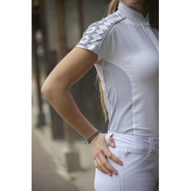 Polo Pénélope Anais Kurzarm Weiß Weiß