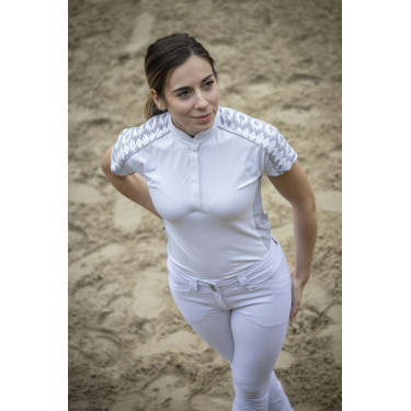 Polo Pénélope Anais Kurzarm Weiß Weiß