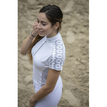 Polo Pénélope Anais Kurzarm Weiß Weiß